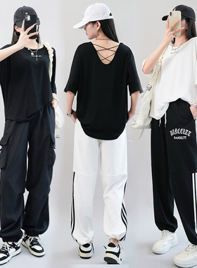 jazz爵士舞穿搭运动练功服kpop街舞蹈服hiphop跳广场鬼步舞演出服