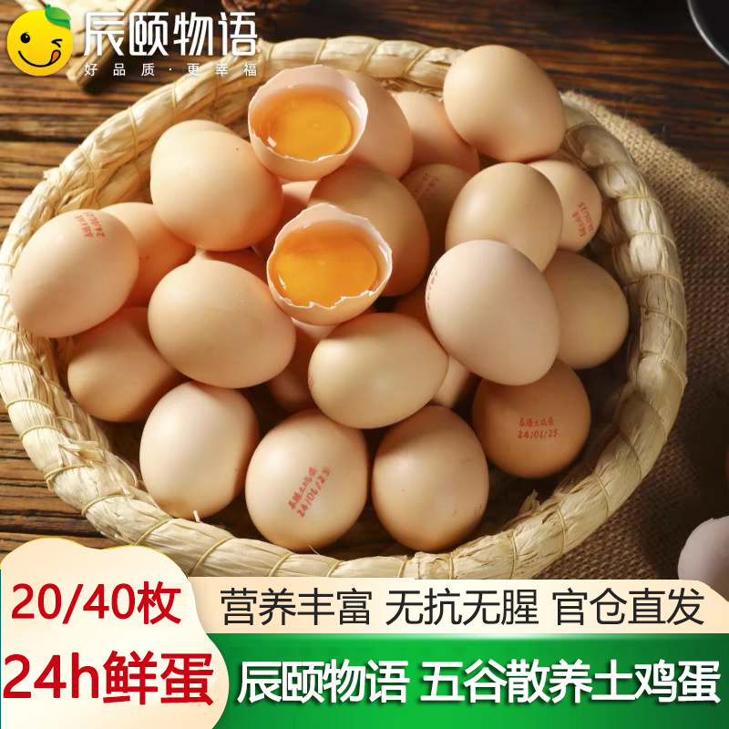 辰颐物语正宗农家土鸡蛋新鲜现捡鸡蛋
