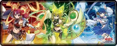 假面卡牌 游戏王官方正版 珠之剑之镜之御巫 决斗橡胶桌垫卡垫