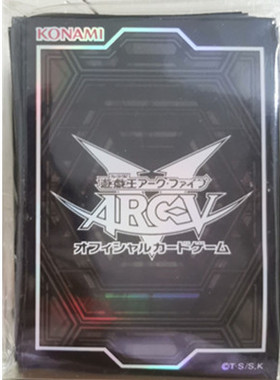 【假面卡牌】游戏王 官方正版 黑色ARCV DM决斗者卡套 现货