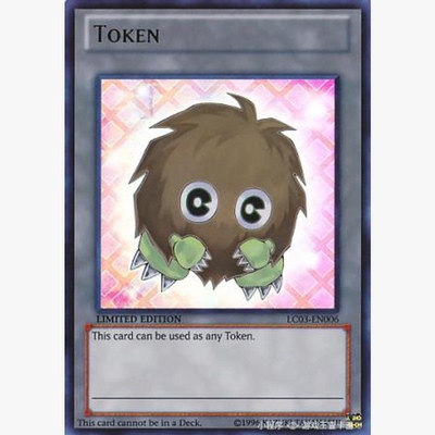 【假面卡牌】游戏王美英 UR金闪 栗子球衍生物 俯视版 LC03 TOKEN
