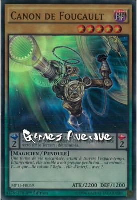 【假面卡牌】游戏王 MP15 欧版 SR 傅科魔炮石 一刷