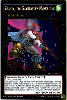 【假面卡牌】游戏王 美英 GR黄金闪 鸟铳士 卡斯泰尔 PGL3