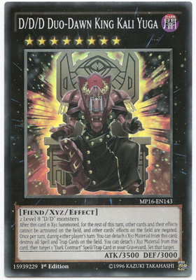 【假面卡牌】游戏王 美英欧版 SR DDD 双晓王 末法神 MP16  一刷