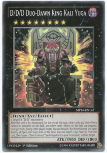 【假面卡牌】游戏王 美英欧版 SR DDD 双晓王 末法神 MP16  一刷