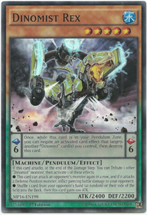 【假面卡牌】游戏王 美英 欧版 MP16 SR 动机龙·霸王龙 一刷