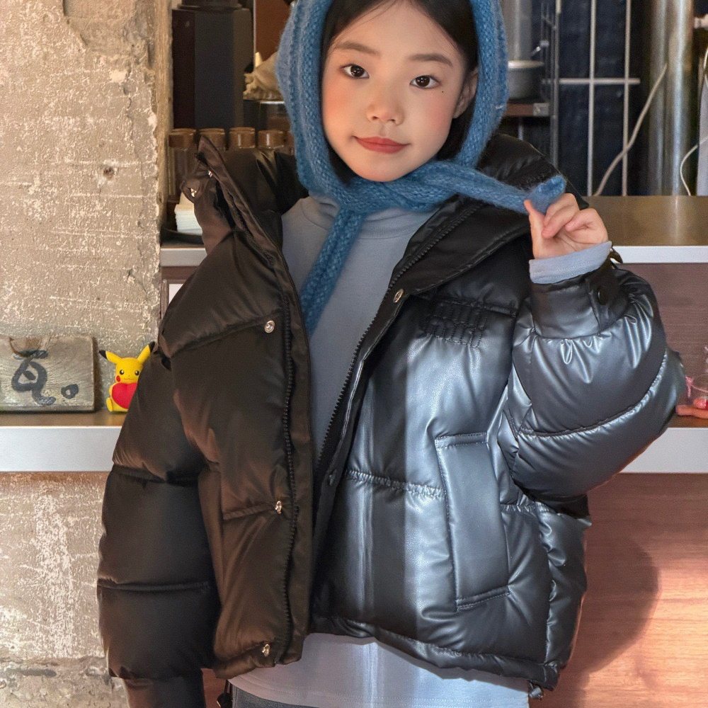 女童冬季新款手塞棉棉服2025韩版中大童洋气加厚短款带帽保暖棉衣
