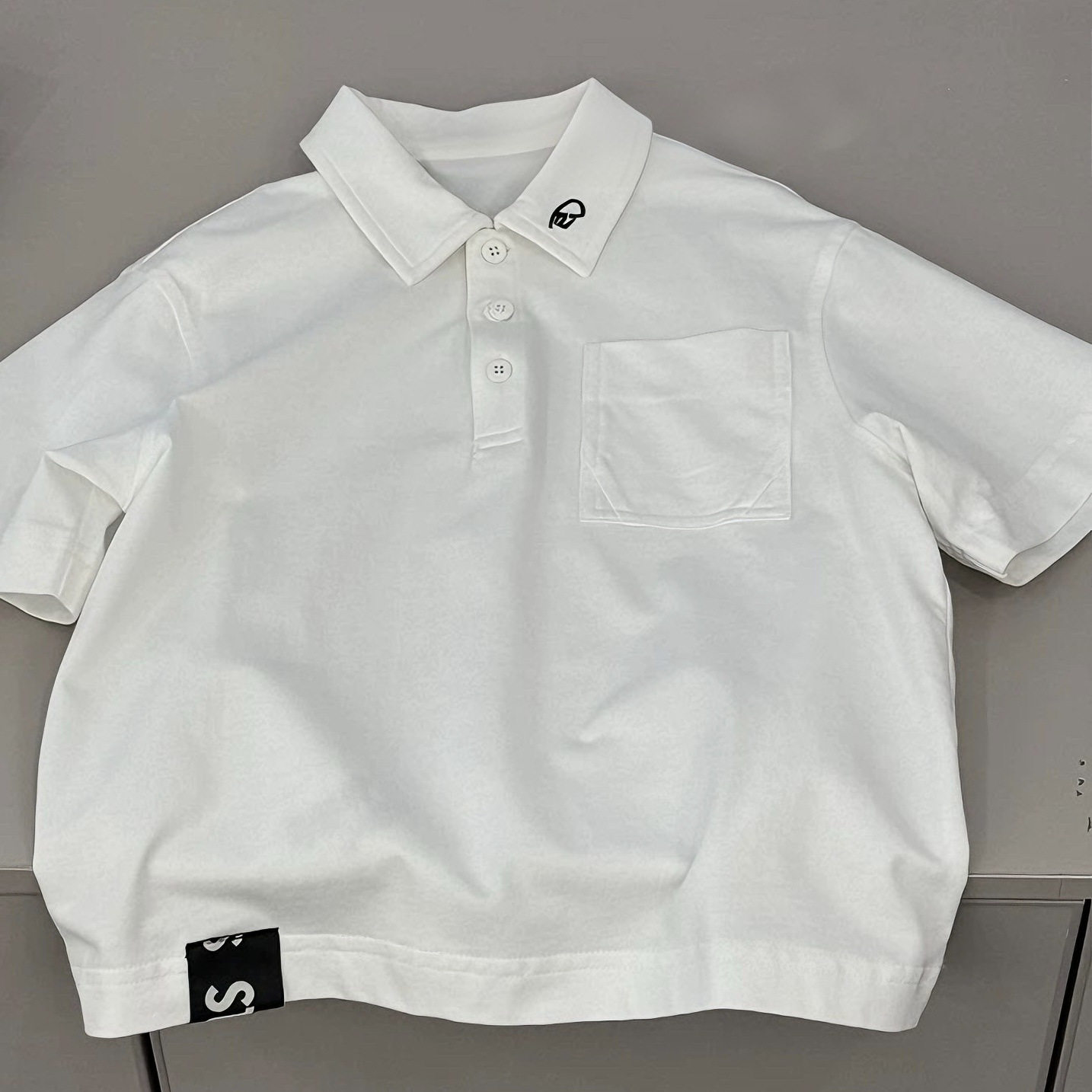 韩国童装2026新款男童纯色polo衫中大童洋气短袖儿童翻领宽松t恤