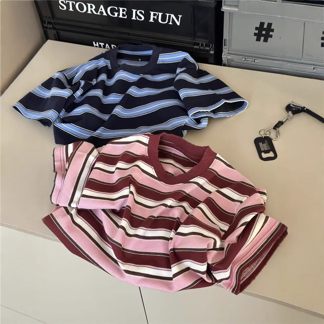 帅气男孩条纹上衣纯棉2026新款童装儿童夏装短袖T恤男童半袖女童