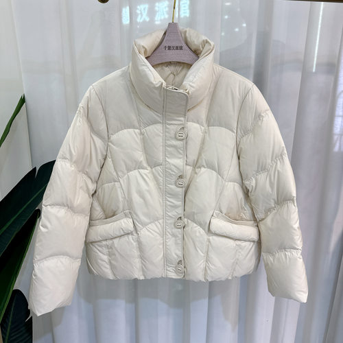 K539时尚羽绒服女短款立领