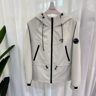 S26CW010时尚外套女冲锋衣连帽上衣气质显瘦洋气2026春季专柜同款