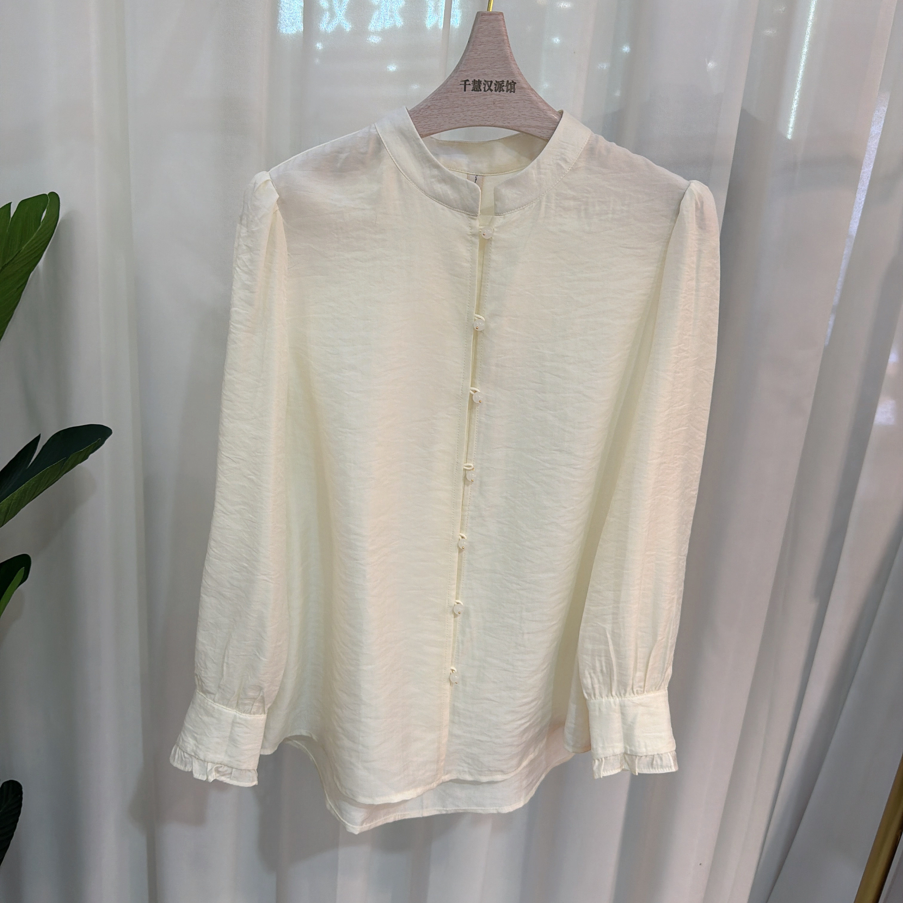 6A5870时尚衬衫女气质小衫上衣长袖显瘦百搭2026春季专柜同款