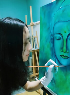 liz手绘油画定制风景动物