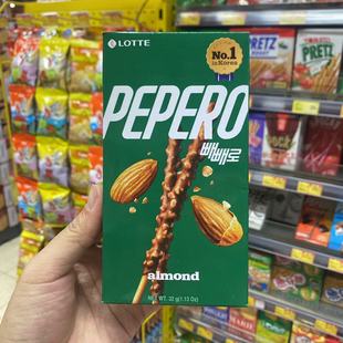 香港代购韩国乐天PEPERO巧克力长条白巧克力曲奇百力滋饼干棒32g