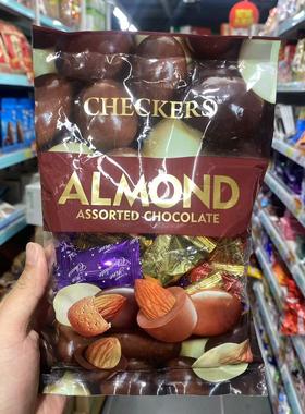 香港代购 进口零食Checkers杂锦提拉米苏杏仁巧克力休闲零食170g