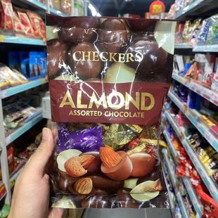 香港代购 进口零食Checkers杂锦提拉米苏杏仁巧克力休闲零食170g