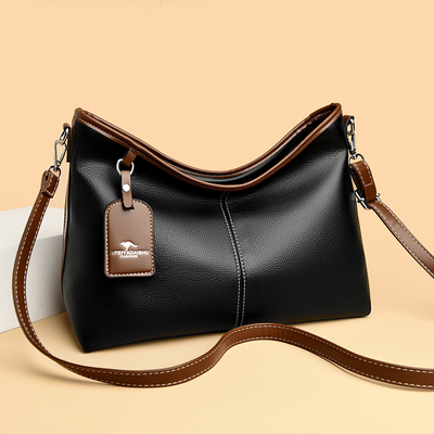 品牌真皮质感托特包女2025新款大容量腋下包包百搭单肩斜挎通勤包