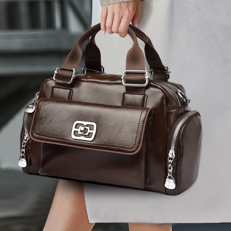 品牌真皮质感波士顿女包2025新款时尚百搭手提包大容量单肩斜挎包,箱包皮具/热销女包/男包,通用款女包,淘宝优惠券,粉丝福利购,淘宝优惠卷
