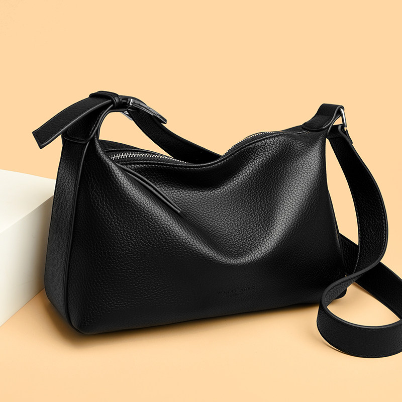 真皮质感包包2025新款头层软皮中老年女包软皮妈妈包大容量斜挎包