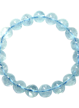 水晶透明单圈饰品礼物天然海蓝宝