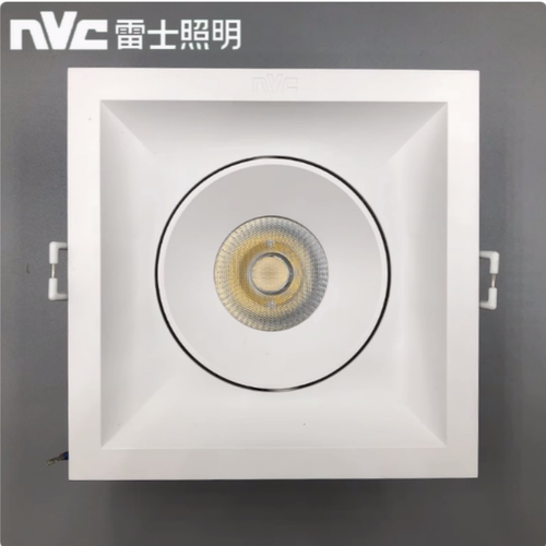 雷士格栅射灯NLED5601A/5602/2*5W内置恒流驱动10CM方形双头斗胆
