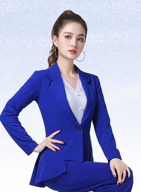 紫色小西服燕尾不不水兵舞服装广场舞上衣秋冬季新款外套小西装女