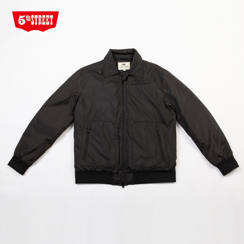 第五街新款男士冬装轻薄羽绒服保暖修身帅气男外套150307-173