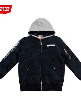 第五街5th street女装休闲假两件棉服韩版连帽外套152808-214B0