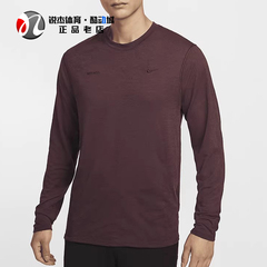 耐克Nike 羊绒混纺男子刺绣运动休闲针织圆领长袖T恤 FZ0992-652