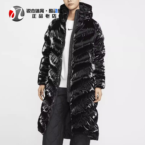 耐克Nike女士加厚长款棉服外套