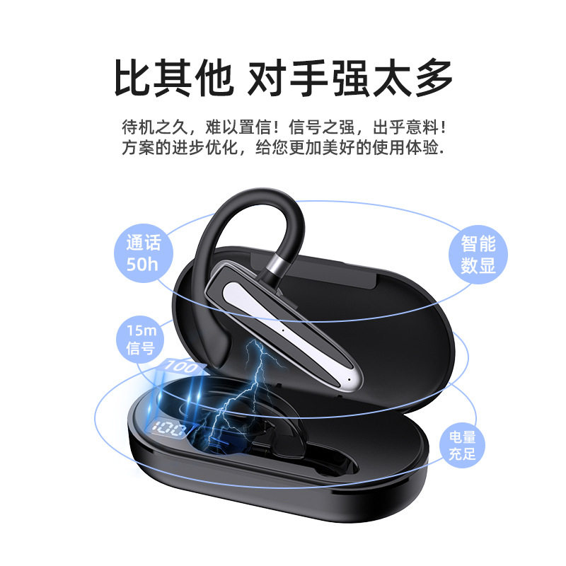 yyk530商务真无线挂耳式蓝牙耳机2024年跨境爆款车载通话智能降噪