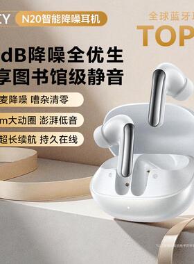 QCY N20 入耳式主动降噪-50dB自适应无线蓝牙耳机 6麦降噪长续航