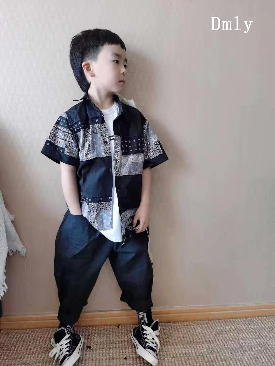 26夏新款男童花色短袖上衣