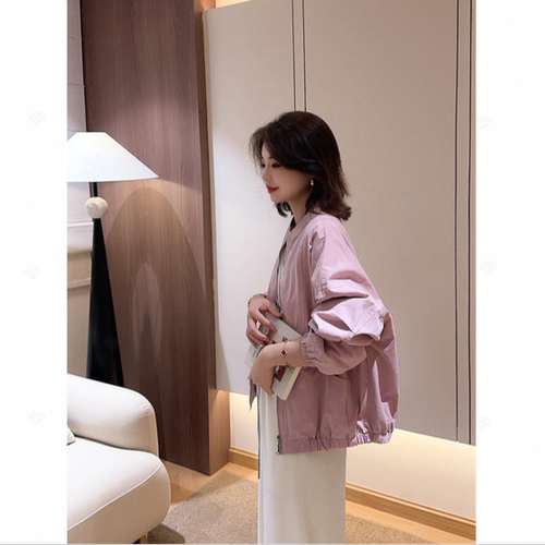 威尼斯日落巨好看~韩版简约设计感休闲外套女宽松百搭上衣女装秋