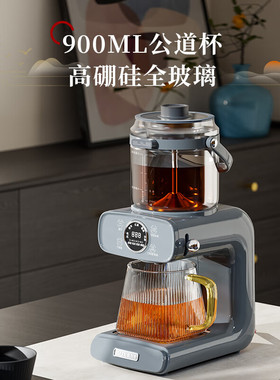 奥克斯养生壶喷淋煮茶器家用全自动蒸汽煮茶壶办公室多功能萃茶机