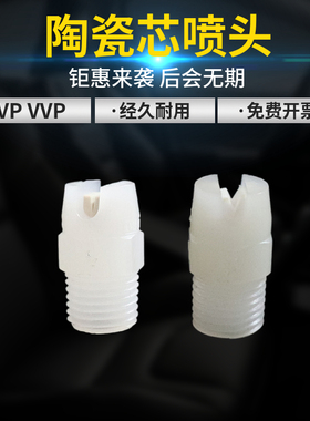 池内PVDF扇形喷头9030清洗线耐腐蚀2分外螺纹MVVP11530陶瓷芯喷咀