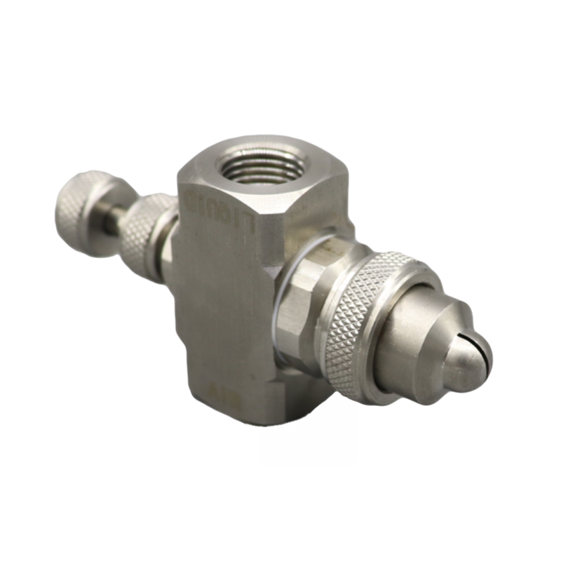 厂家现货供应不锈钢气水雾化喷嘴双流体可调扇形加湿喷头