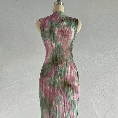 cicidream水母雪兔桑蚕丝连衣裙