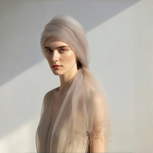 cicidream暮霭灰紫植物染100%真丝波西米亚披肩围巾纱巾头巾