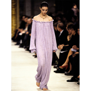 肌理棉长袖 长袍 长袍连衣裙 维多利亚古典油画风格 cicidream