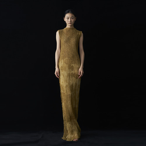 cicidream扎染油画感长款连衣裙