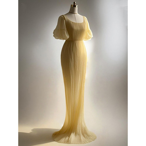 cicidream桑蚕丝短袖连衣裙