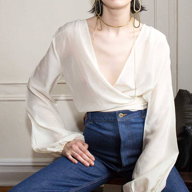 cicidream silk cotton white blouse tie 白衬衫|msdalam kategori Butik wanita / wanita, shirt - dari Buy2taobao.com untuk memberikan perkhidmatan ejen Taobao profesional membeli