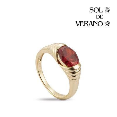 SOLDEVERANO纯银戒指礼物复古