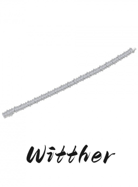 Witther小众925纯银马眼钻手链轻奢高级感百搭满钻手链女小众秋冬