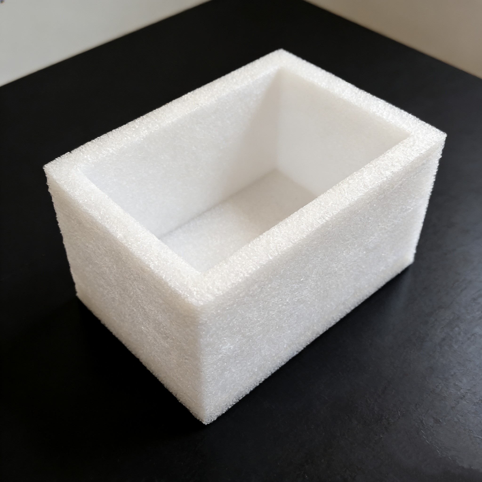 1EPE珍珠棉异型材内衬泡沫盒圆孔型快递酒瓶包装礼盒植绒衬垫泡棉