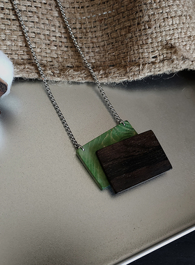 T-Sail［焦虑］美式男款长项链 原创小众设计吊坠毛衣链 复古几何