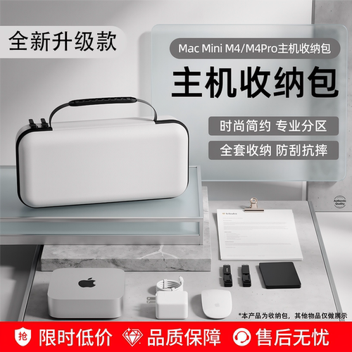 适用MacminiM4/M4Pro收纳包