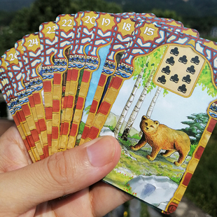 漂亮的拉娜牌PANA雷诺曼42张大小6.3+9.5厘米高清加厚版