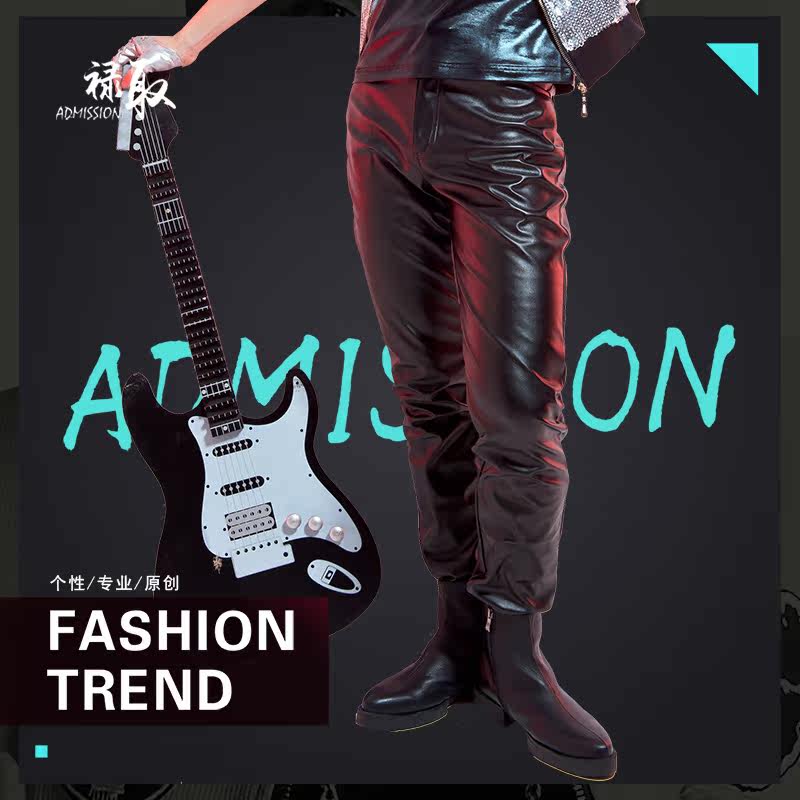 Pantalon cuir homme serré pour jeunesse - Ref 1483359 Image 5